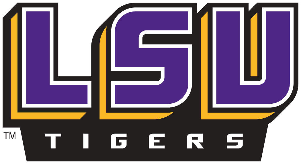 LSU Tigers 2002-Pres Wordmark Logo v2 iron on transfers for T-shirts
